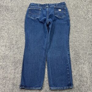 Carhartt FR Jeans Mens 42x32 Blue Flame Resistant Straight Medium Wash Denim
